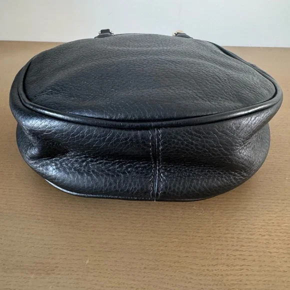 Talbots Black Mini Handle Bag with Gold Accents - Picture 3 of 9